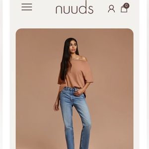 Nuuds off the shoulder tee